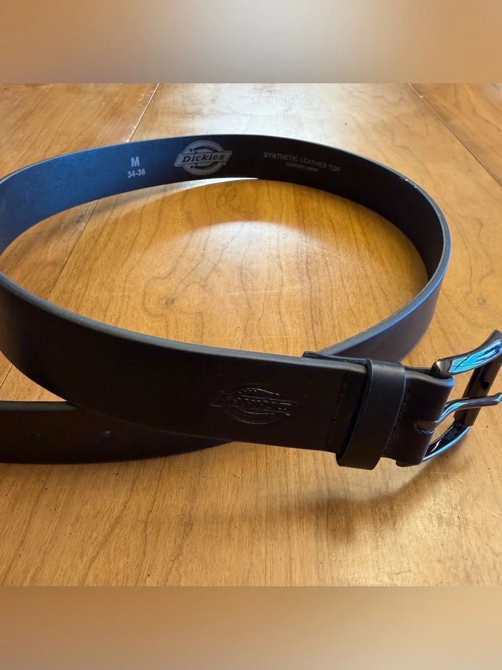 Dickies Black Men's Synthetic Leather Belt 34-36